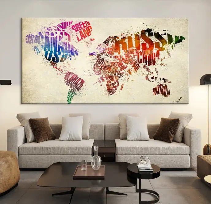 World Map Canvas Print 