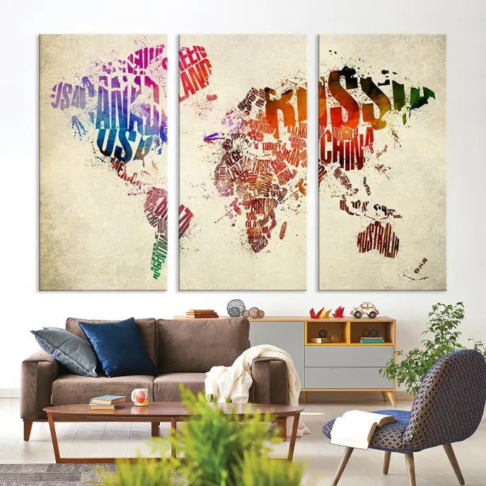 World Map Canvas Print 