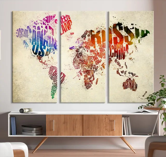 World Map Canvas Print 