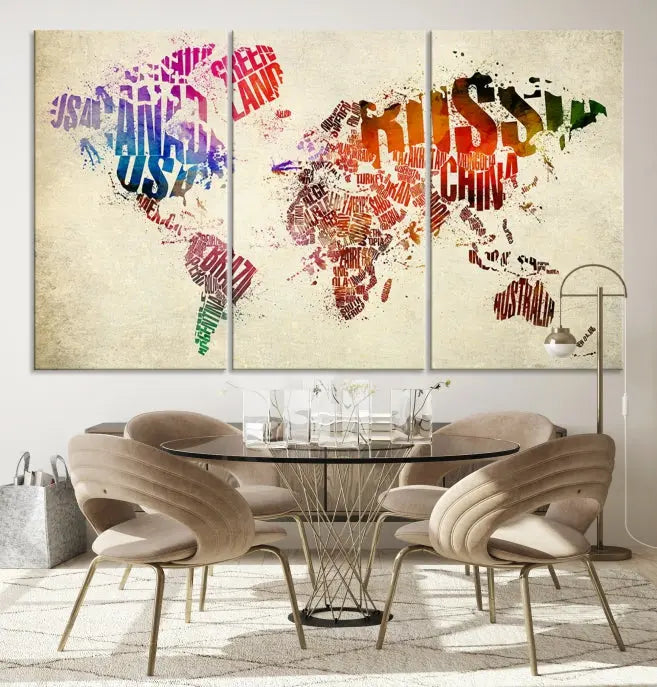 World Map Canvas Print 