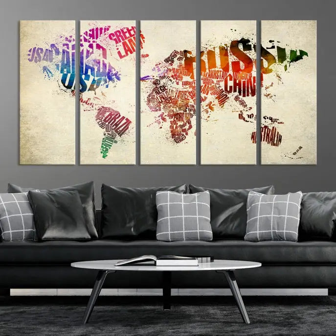 World Map Canvas Print 