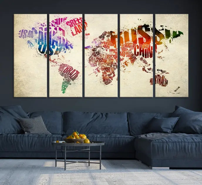 World Map Canvas Print 