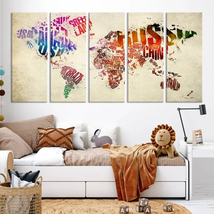 World Map Canvas Print 