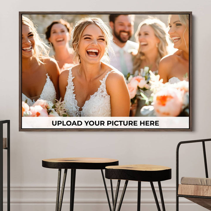 Framed Custom Canvas Print - Personalized Wall Art for Home Decor Wall Art Print, Create Your Own Photo Canvas Print