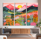 36236-MGV-CV-36X24-Yayoi Kusama 1986 Wall Art Print – Yayoi Kusama Wabi Sabi Japanese Wall Art Print - Vibrant Abstract Landscape Canvas – Ready-to-Hang Print