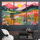 36236-MGV-CV-36X24-Yayoi Kusama 1986 Wall Art Print – Yayoi Kusama Wabi Sabi Japanese Wall Art Print - Vibrant Abstract Landscape Canvas – Ready-to-Hang Print
