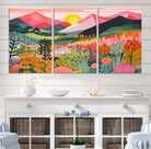 36236-MGV-CV-36X24-Yayoi Kusama 1986 Wall Art Print – Yayoi Kusama Wabi Sabi Japanese Wall Art Print - Vibrant Abstract Landscape Canvas – Ready-to-Hang Print