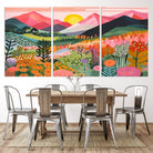 36236-MGV-CV-36X24-Yayoi Kusama 1986 Wall Art Print – Yayoi Kusama Wabi Sabi Japanese Wall Art Print - Vibrant Abstract Landscape Canvas – Ready-to-Hang Print