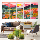 36236-MGV-CV-36X24-Yayoi Kusama 1986 Wall Art Print – Yayoi Kusama Wabi Sabi Japanese Wall Art Print - Vibrant Abstract Landscape Canvas – Ready-to-Hang Print