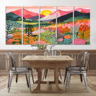 36236-MGV-CV-36X24-Yayoi Kusama 1986 Wall Art Print – Yayoi Kusama Wabi Sabi Japanese Wall Art Print - Vibrant Abstract Landscape Canvas – Ready-to-Hang Print