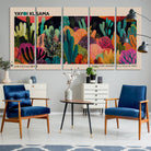 45711-MGV-CV-36X24-Yayoi Kusama Wall Art Canvas Print, Abstract Art, Large Yayoi Kusama Framed Canvas Print, Japanese Wabi Sabi Wall Art, Exhibition Gallery