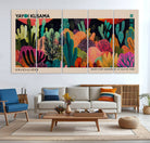 45711-MGV-CV-36X24-Yayoi Kusama Wall Art Canvas Print, Abstract Art, Large Yayoi Kusama Framed Canvas Print, Japanese Wabi Sabi Wall Art, Exhibition Gallery
