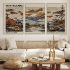 11778299-MGV-CV-36X24-Yayoi Wall Art: Transform Your Space, Modern Japanese Wall Art Print Yayoi Kusama Canvas Wall Art Abstract Mount Fuji Canvas Print Japanese