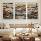 11778299-MGV-CV-36X24-Yayoi Wall Art: Transform Your Space, Modern Japanese Wall Art Print Yayoi Kusama Canvas Wall Art Abstract Mount Fuji Canvas Print Japanese