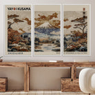 11778299-MGV-CV-36X24-Yayoi Wall Art: Transform Your Space, Modern Japanese Wall Art Print Yayoi Kusama Canvas Wall Art Abstract Mount Fuji Canvas Print Japanese