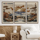 11778299-MGV-CV-36X24-Yayoi Wall Art: Transform Your Space, Modern Japanese Wall Art Print Yayoi Kusama Canvas Wall Art Abstract Mount Fuji Canvas Print Japanese