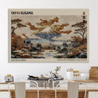 Yayoi Wall Art: Transform Your Space, Modern Japanese Wall Art Print Yayoi Kusama Canvas Wall Art Abstract Mount Fuji Canvas Print Japanese
