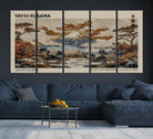 11778299-MGV-CV-36X24-Yayoi Wall Art: Transform Your Space, Modern Japanese Wall Art Print Yayoi Kusama Canvas Wall Art Abstract Mount Fuji Canvas Print Japanese