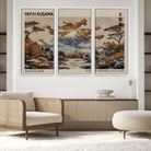 11778299-MGV-FC-48X32-3P_White-Yayoi Wall Art: Transform Your Space, Modern Japanese Wall Art Print Yayoi Kusama Canvas Wall Art Abstract Mount Fuji Canvas Print Japanese