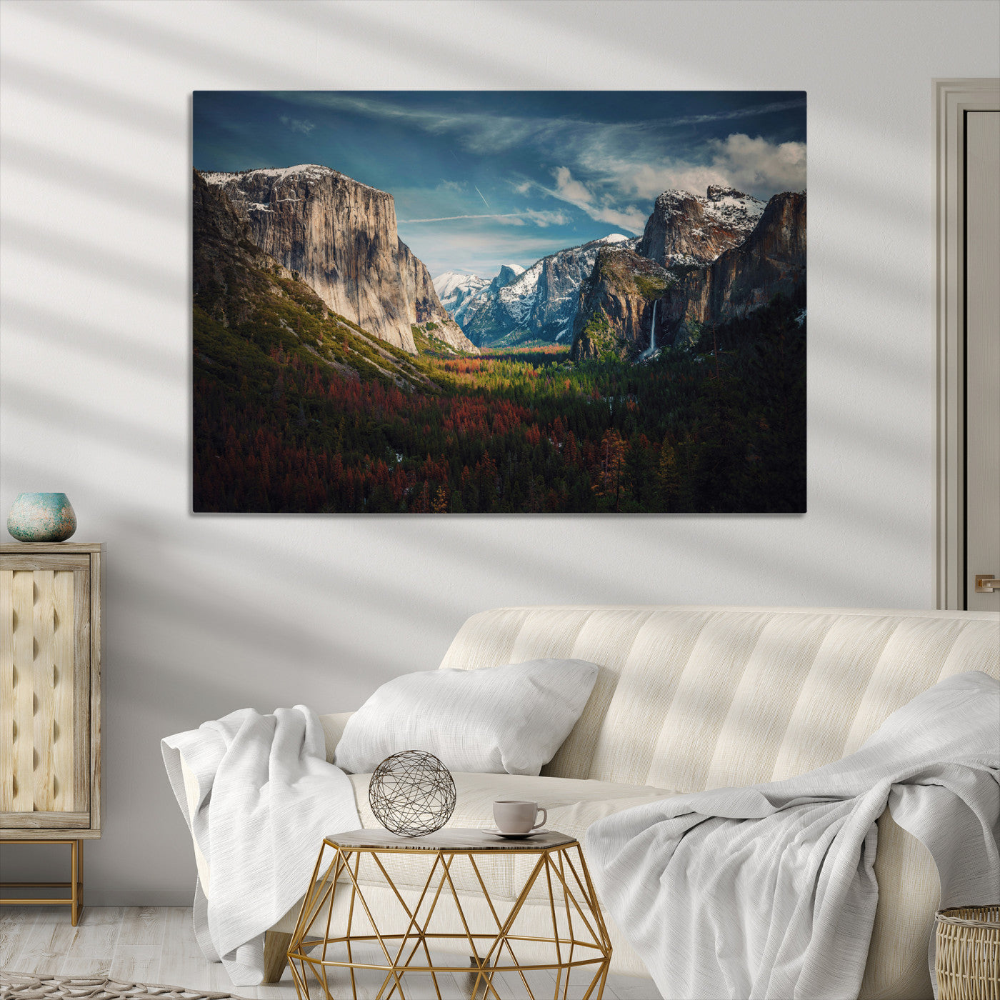 Yosemite National Park Canvas Print, Mountain Landscape Print, Framed El Capitan Art Print, Large Scenic Nature Printing