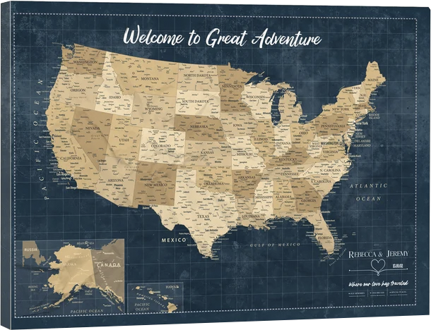 Personalized USA Maps