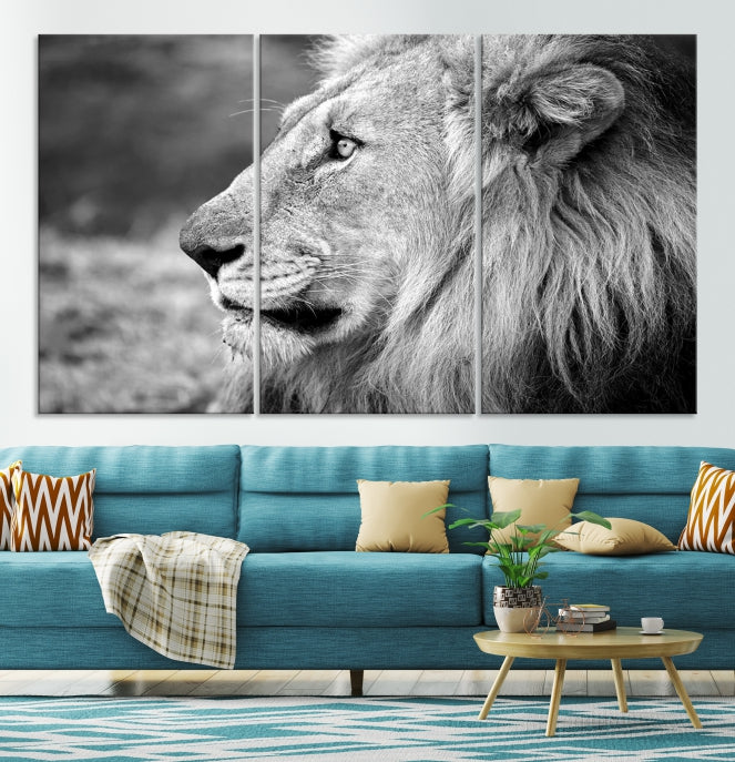 Art mural lion Impression sur toile