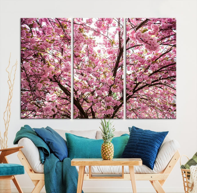 Art mural en fleurs de cerisier Impression sur toile