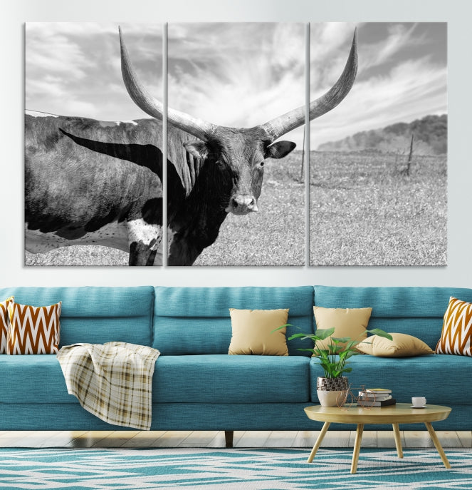 Longhorn Wall Art Canvas Print