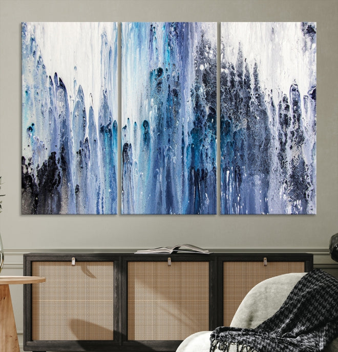 Ink Abstract Wall Art Canvas Print