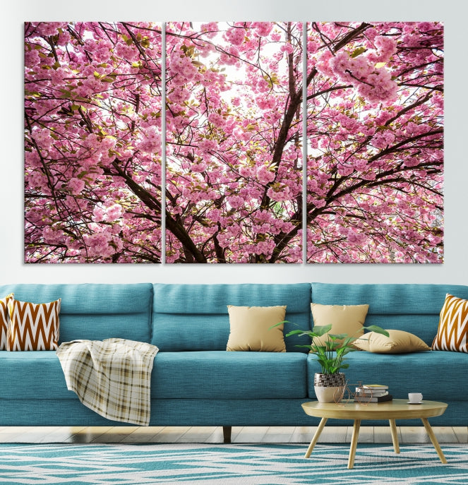 Art mural en fleurs de cerisier Impression sur toile