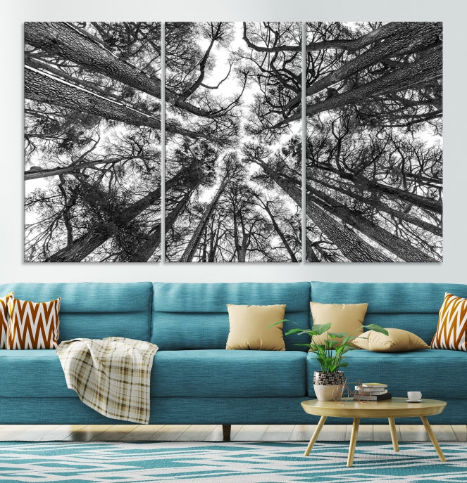 Trees Contemporary Art Canvas Print