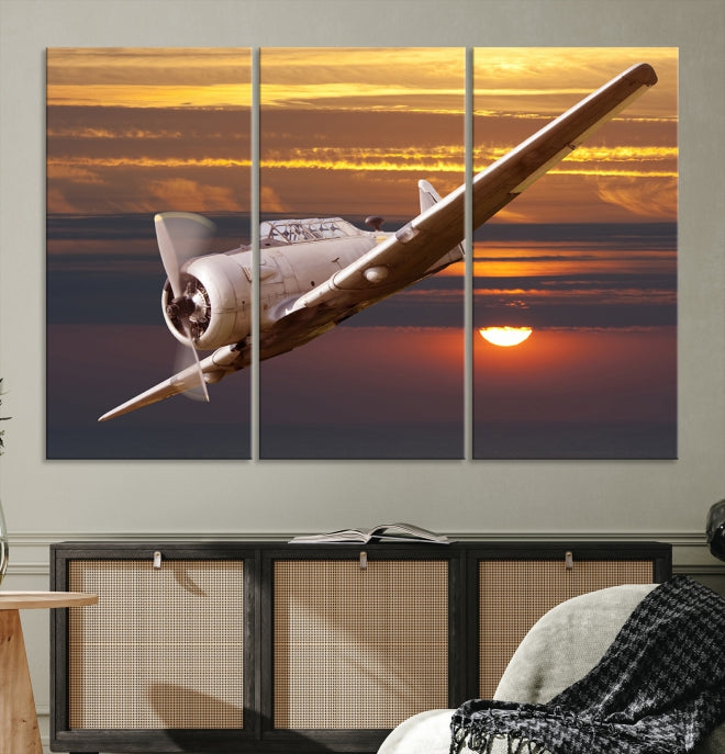 Old War Planet Wall Art Canvas Print