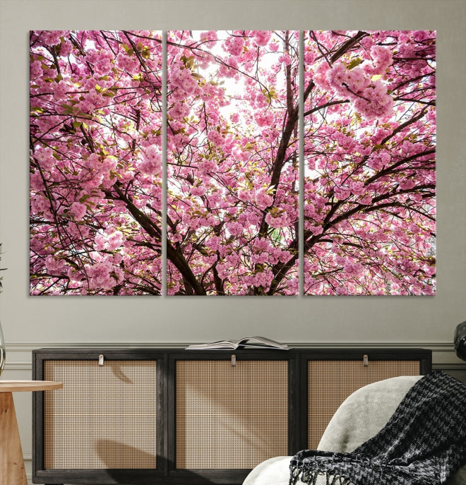 Art mural en fleurs de cerisier Impression sur toile