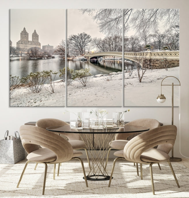 The Bow Bridge in Central Park Canvas Print