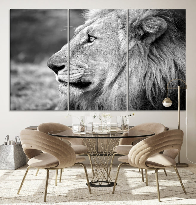 Art mural lion Impression sur toile