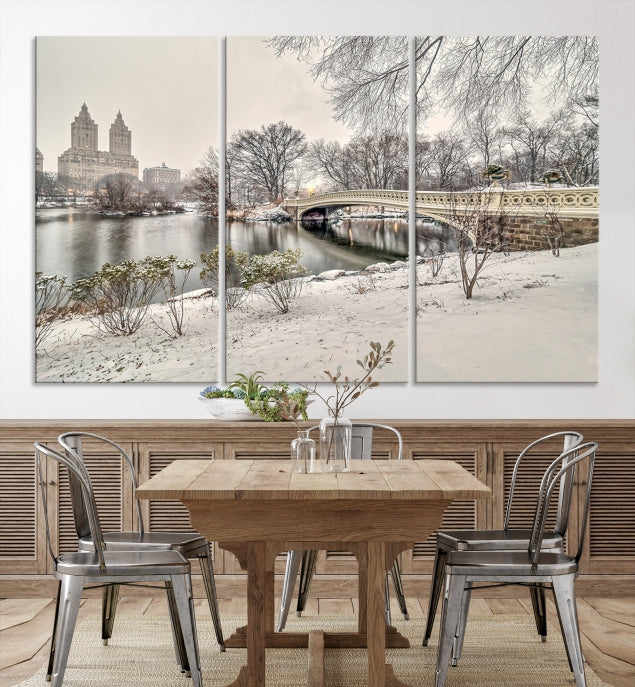 The Bow Bridge in Central Park Canvas Print