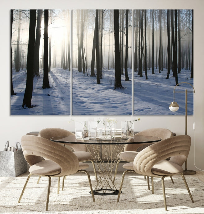 Night Forest Wall Art Canvas Print