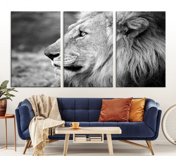 Art mural lion Impression sur toile