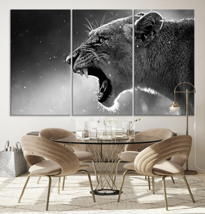 Art mural lion Impression sur toile