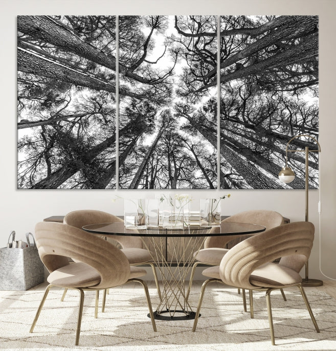 Trees Contemporary Art Canvas Print