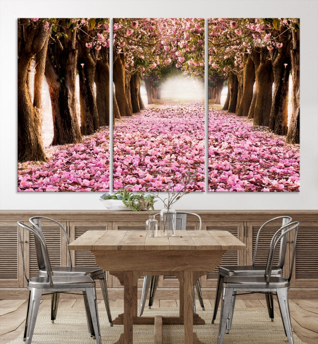 Art mural de cerisiers en fleurs Impression sur toile