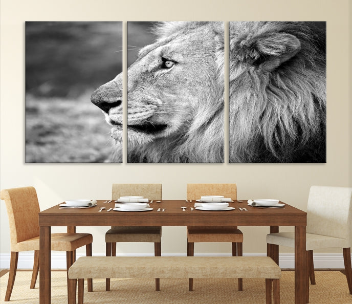 Art mural lion Impression sur toile