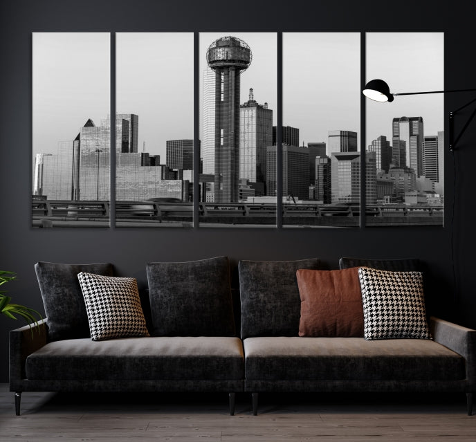 Dallas City Wall Art Canvas Print