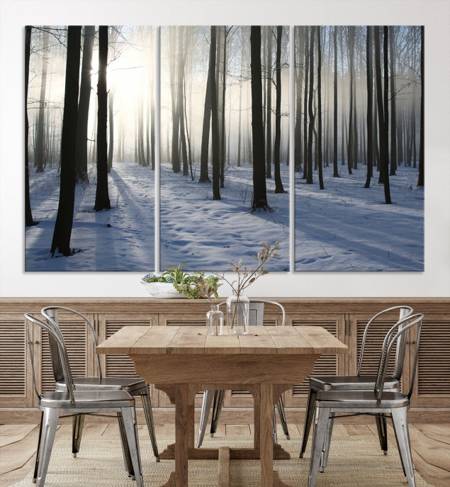 Night Forest Wall Art Canvas Print