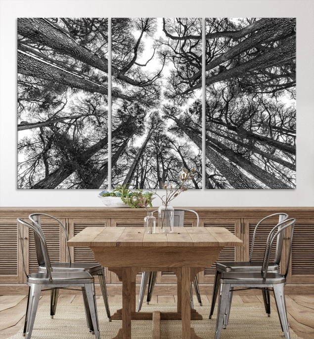 Trees Contemporary Art Canvas Print