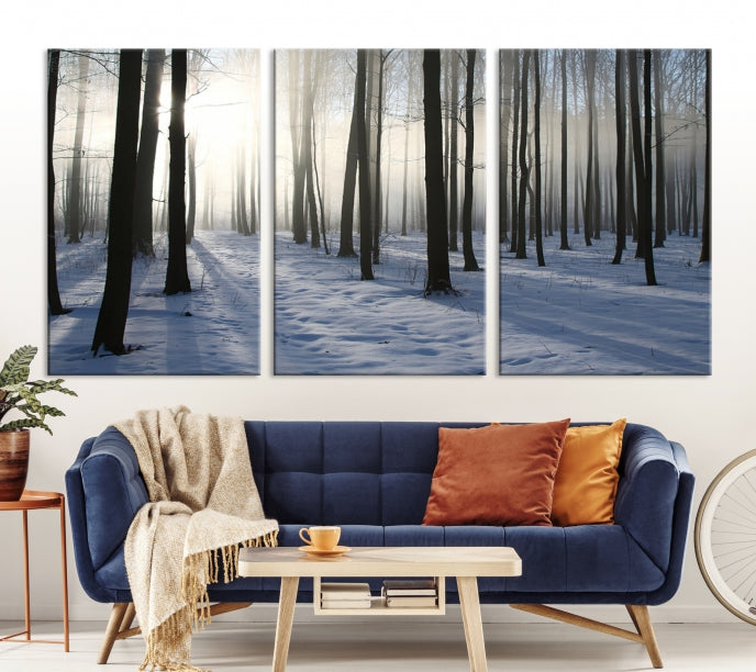 Night Forest Wall Art Canvas Print