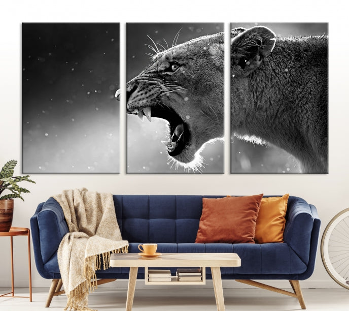 Art mural lion Impression sur toile