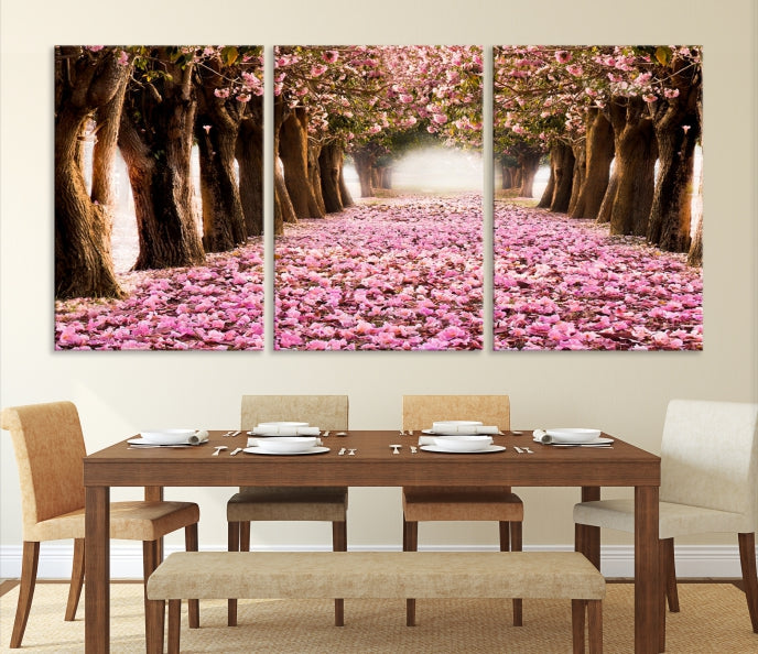 Blossom Cherry Trees Wall Art Canvas Print