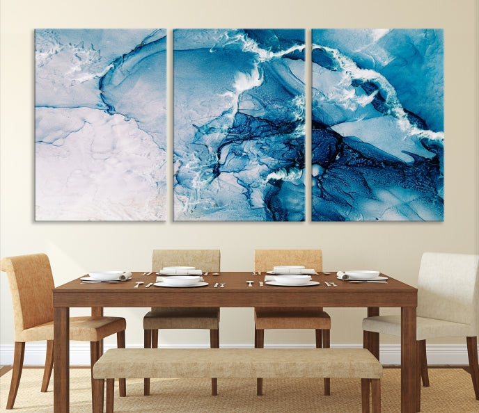 Fluid Effect Wall Art Abstract Canvas Wall Art Print