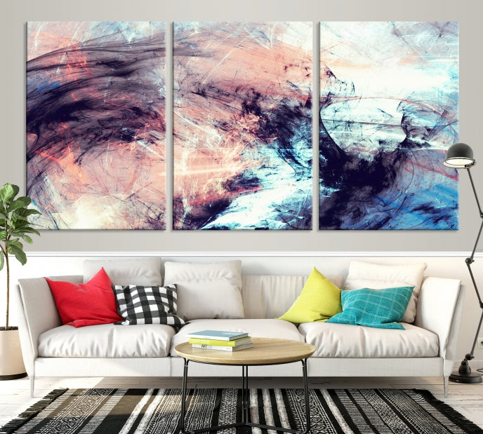 Art mural de couleurs abstraites Impression sur toile